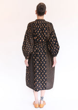 Popover Dress - Ditsy Block Print