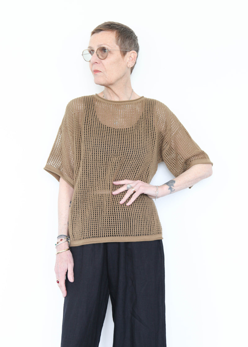 Lattice Tee - Umber