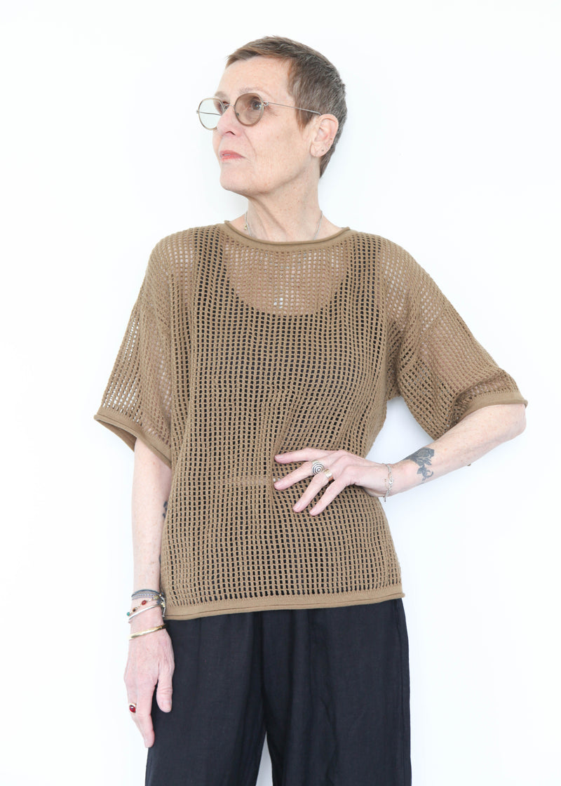 Lattice Tee - Umber
