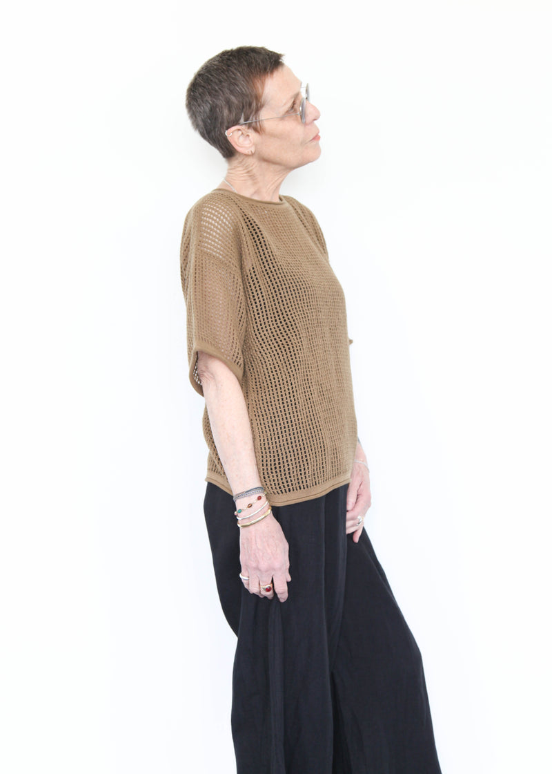 Lattice Tee - Umber