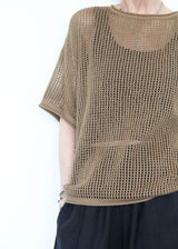 Lattice Tee - Umber