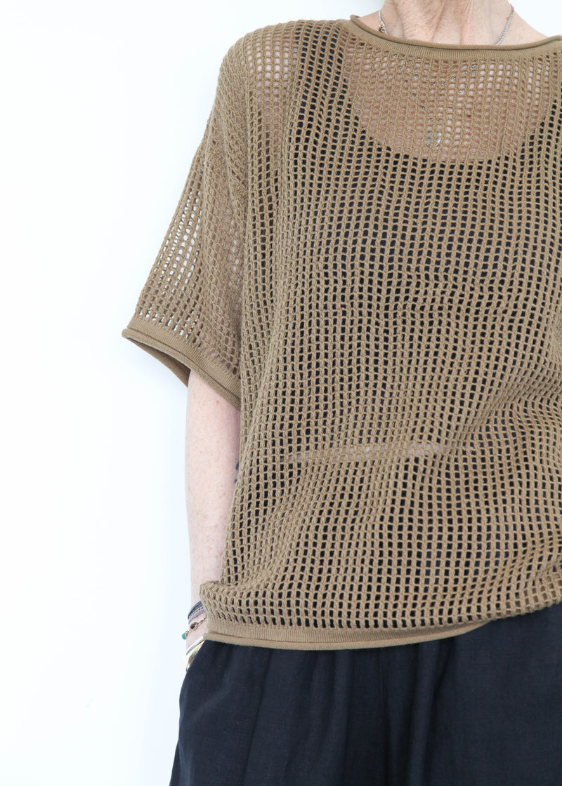 Lattice Tee - Umber