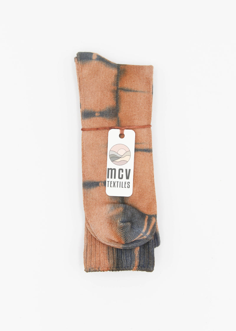 Naturally Dyed Tie Dye Crew Socks