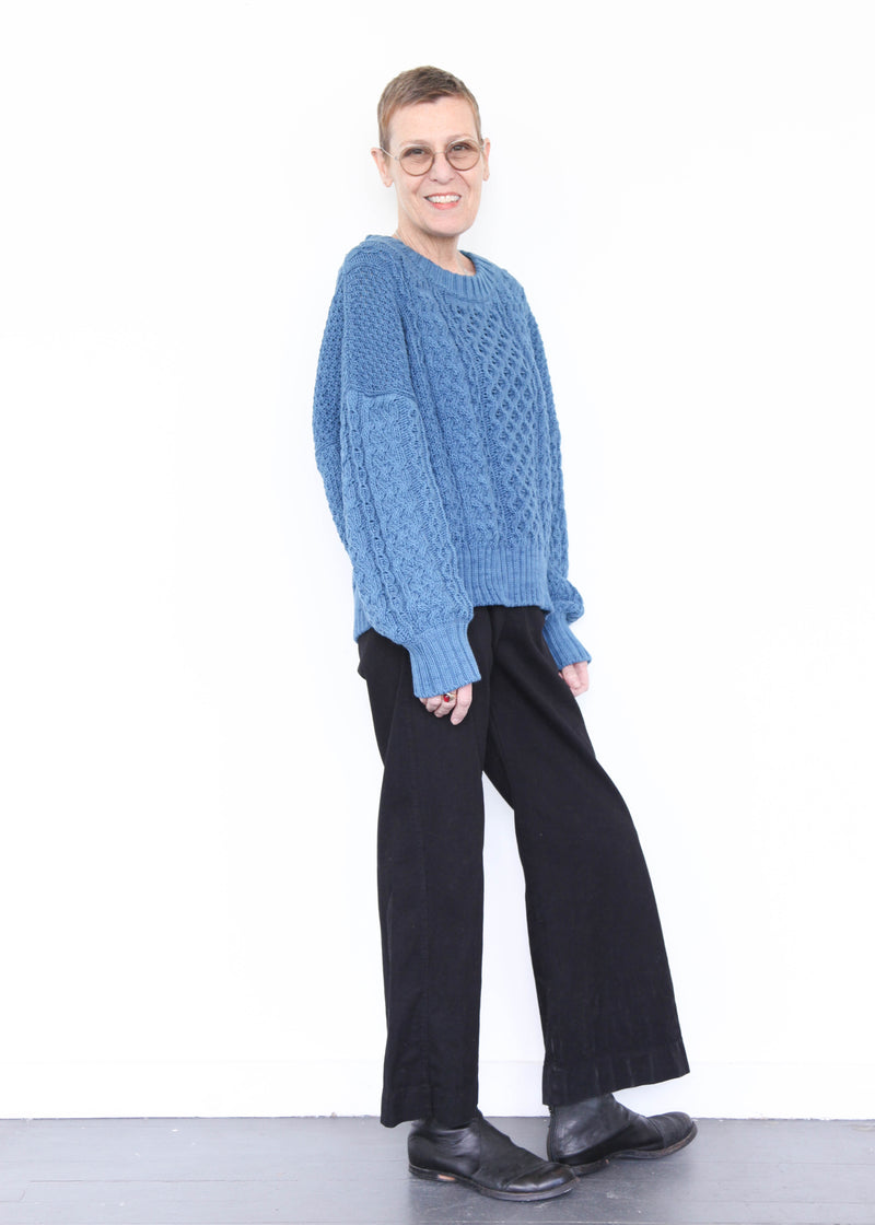 Fisherman Sweater - Indigo
