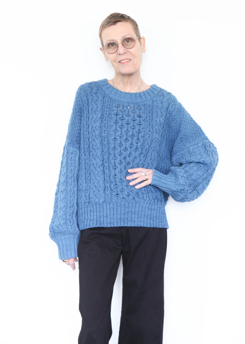Fisherman Sweater - Indigo