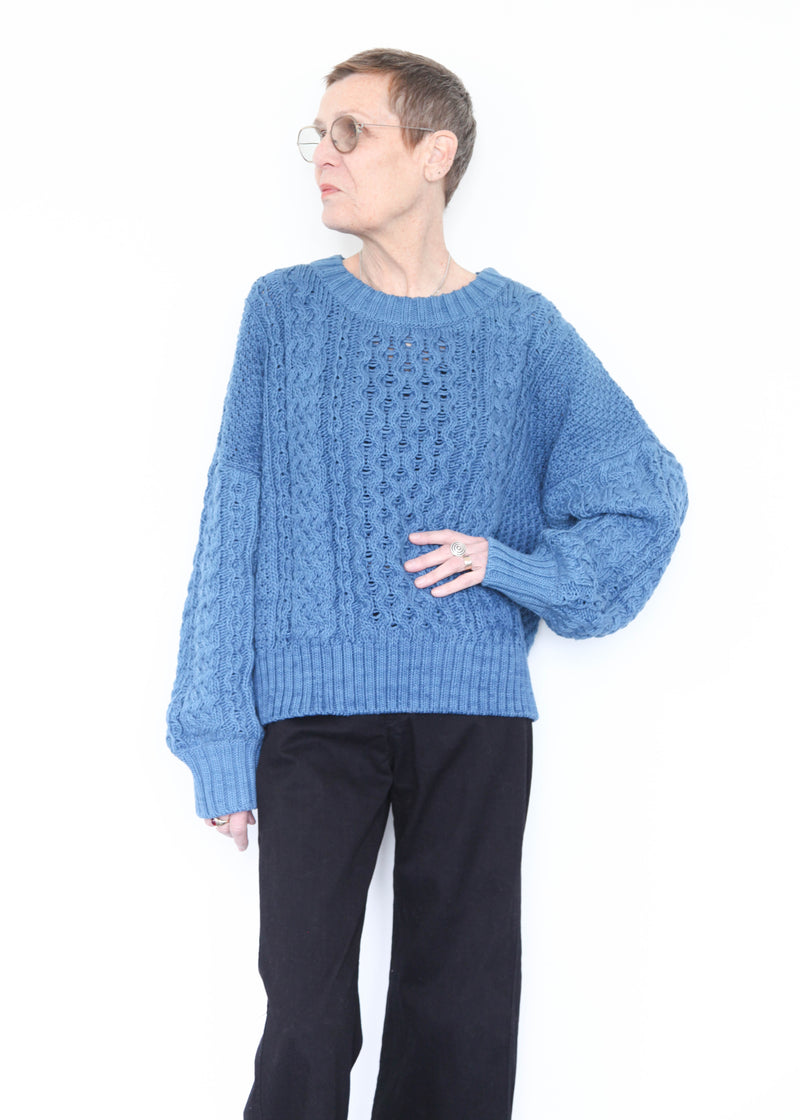 Fisherman Sweater - Indigo