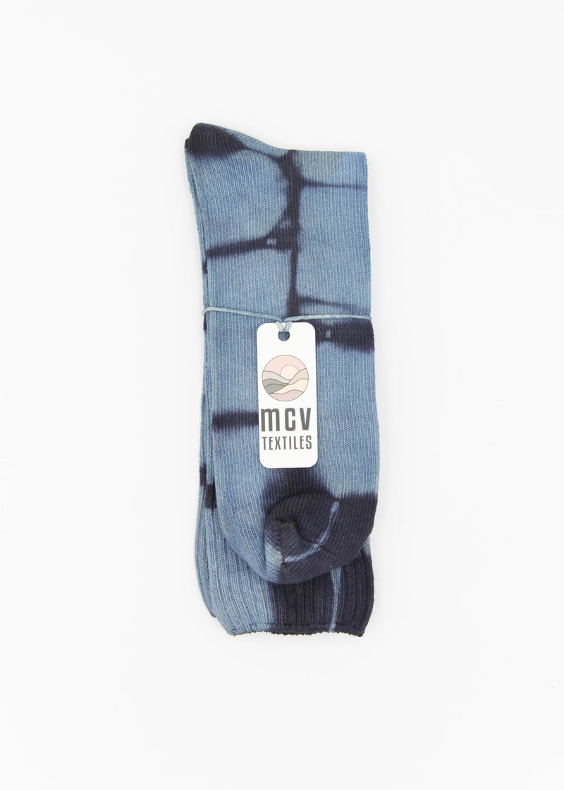 Naturally Dyed Tie Dye Crew Socks