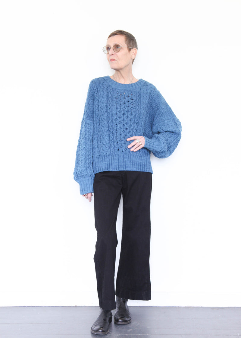 Fisherman Sweater - Indigo