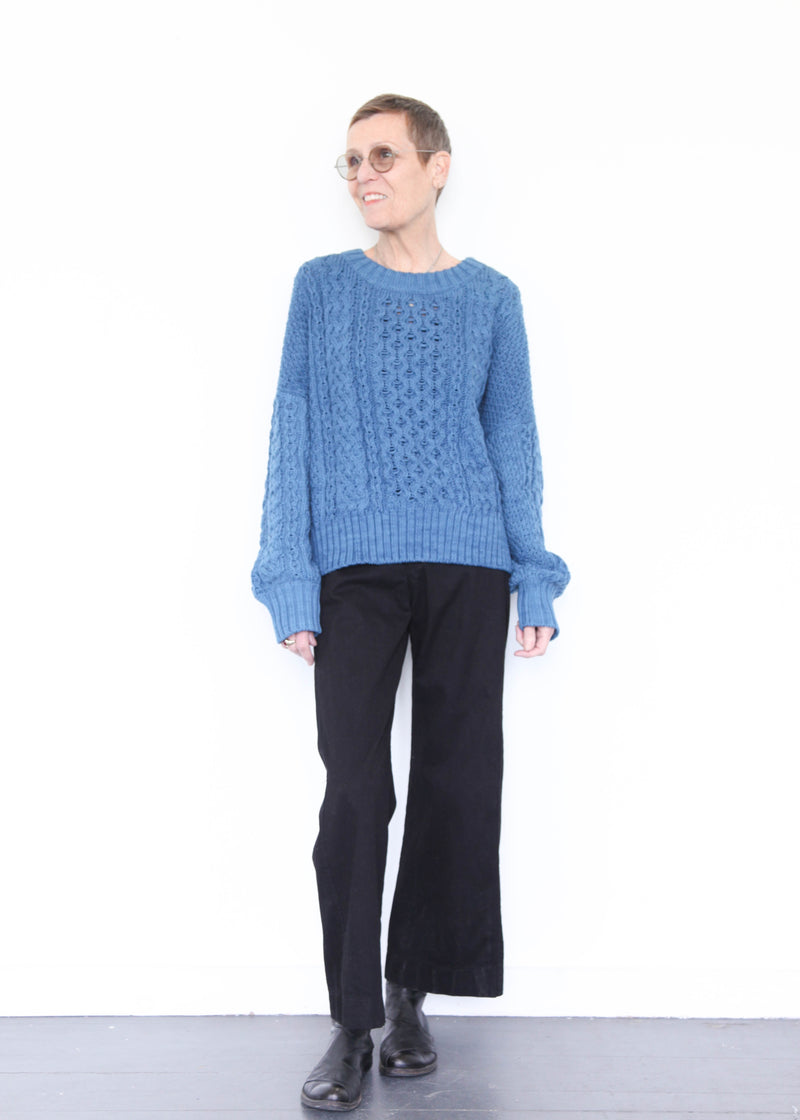 Fisherman Sweater - Indigo