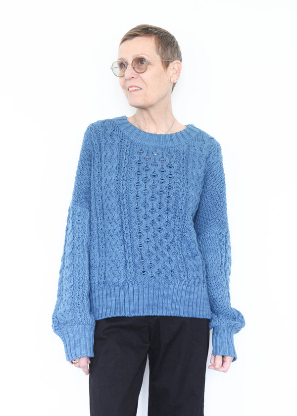 Fisherman Sweater - Indigo