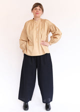 Peasant Blouse - Antique Gold Sateen