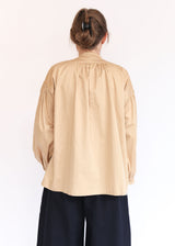 Peasant Blouse - Antique Gold Sateen