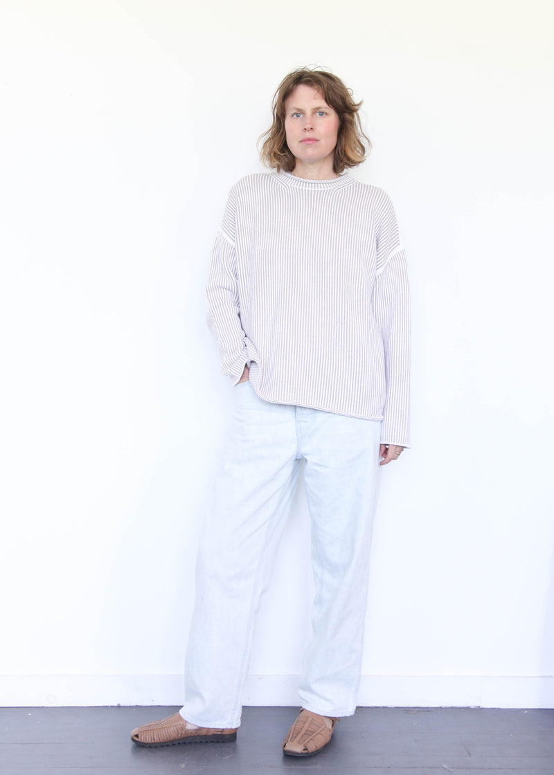 Linea Rollneck - White/Sisal