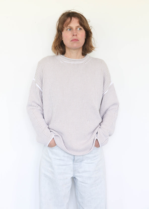 Linea Rollneck - White/Sisal