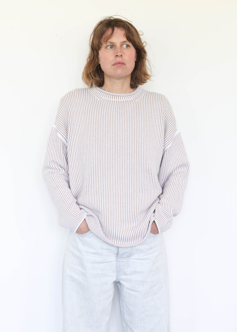 Linea Rollneck - White/Sisal