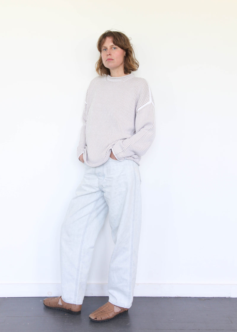 Linea Rollneck - White/Sisal