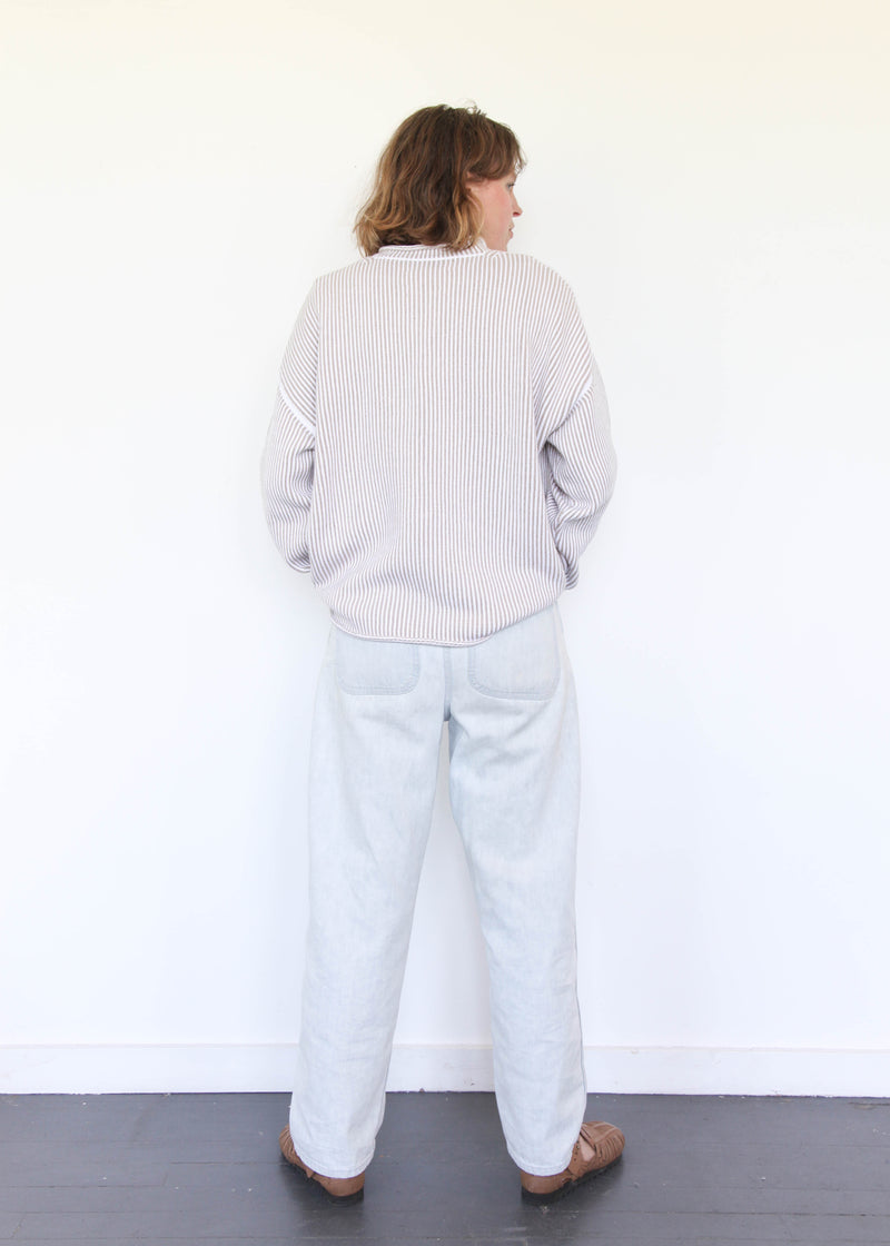 Linea Rollneck - White/Sisal