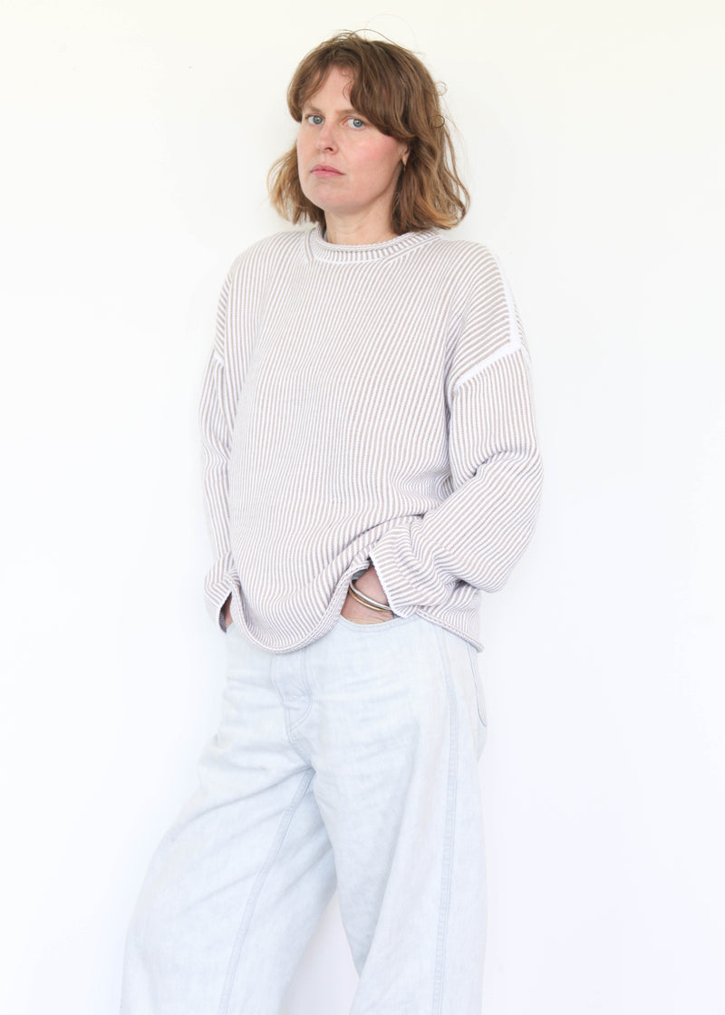 Linea Rollneck - White/Sisal