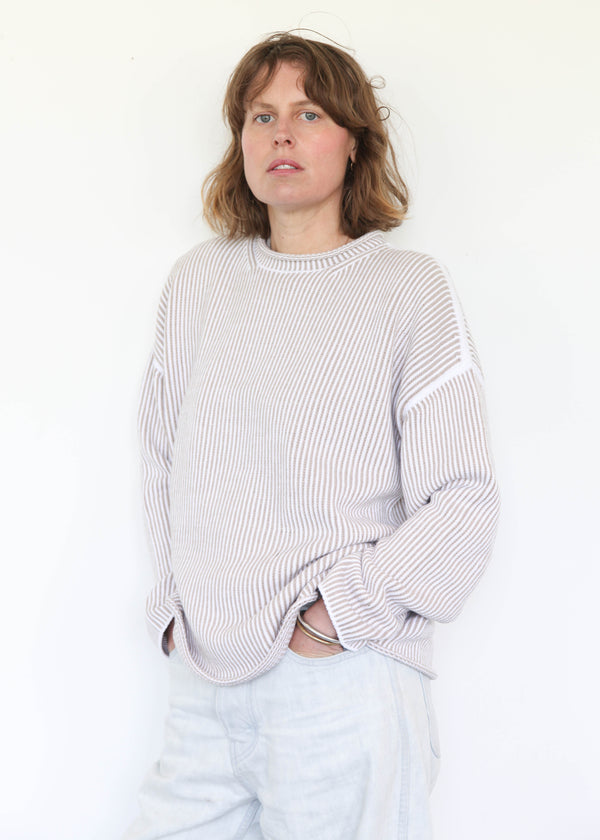 Linea Rollneck - White/Sisal