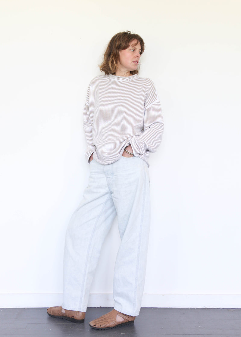 Linea Rollneck - White/Sisal