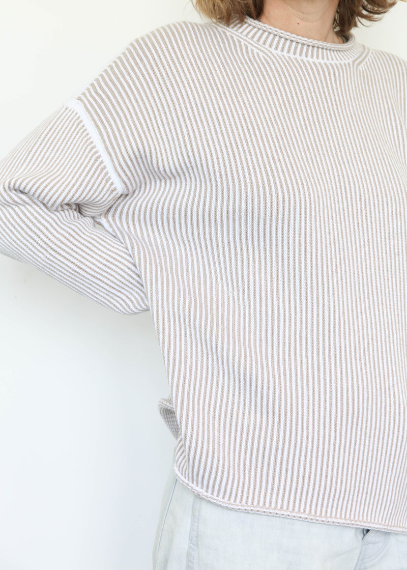 Linea Rollneck - White/Sisal