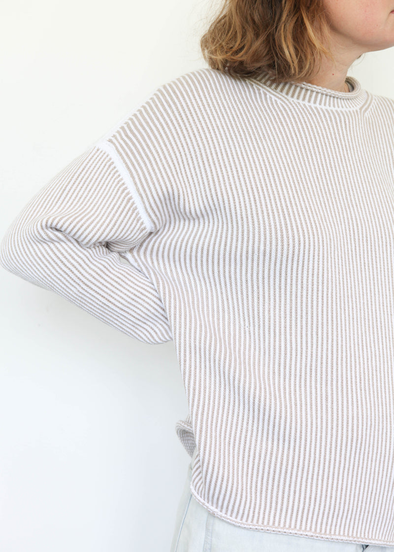 Linea Rollneck - White/Sisal