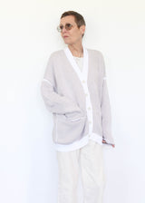 Linea Cardigan - White/Sisal OS