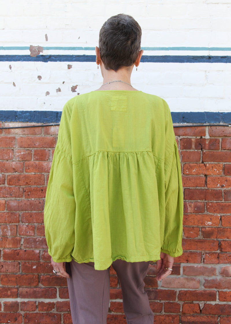 Puffy Blouse - Lime