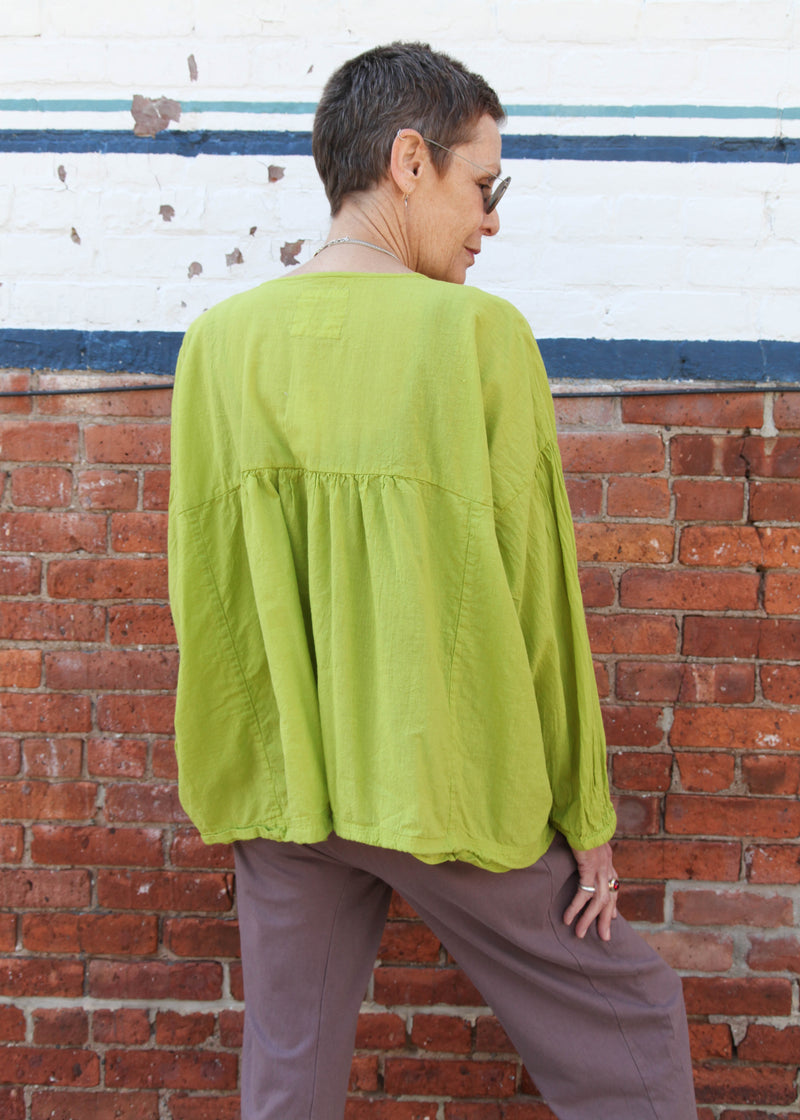 Puffy Blouse - Lime