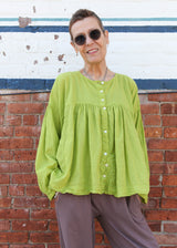 Puffy Blouse - Lime