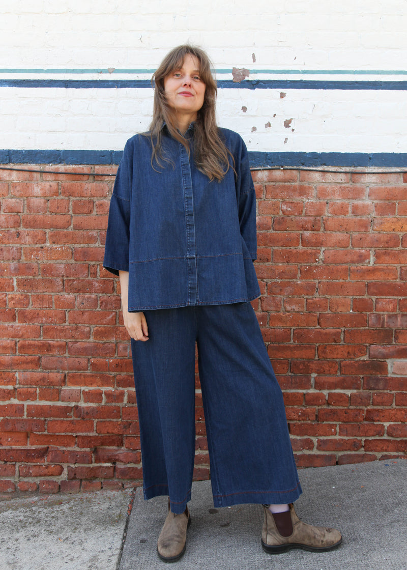 Lissie-Leigh Denim Shirt - Mid Blue