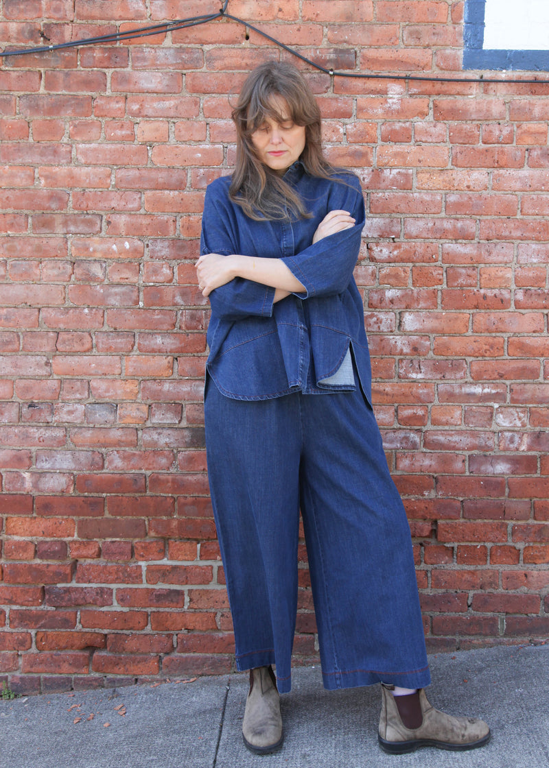 Lissie-Leigh Denim Shirt - Mid Blue