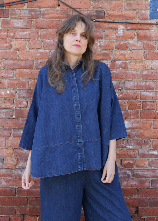 Lissie-Leigh Denim Shirt - Mid Blue