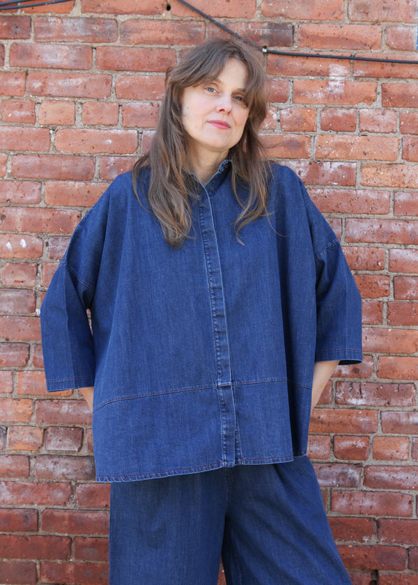 Lissie-Leigh Denim Shirt - Mid Blue