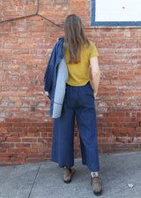 Evora-Leigh Pant - Mid Blue
