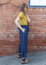 Evora-Leigh Pant - Mid Blue