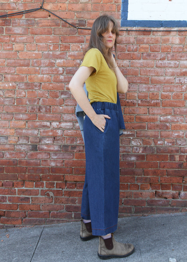 Evora-Leigh Pant - Mid Blue