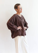 Chocolate Puff Blouse
