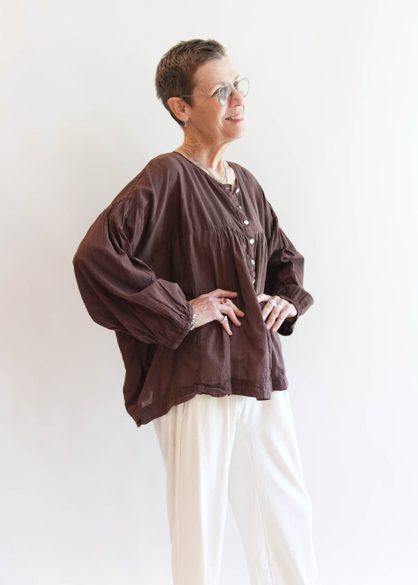 Chocolate Puff Blouse