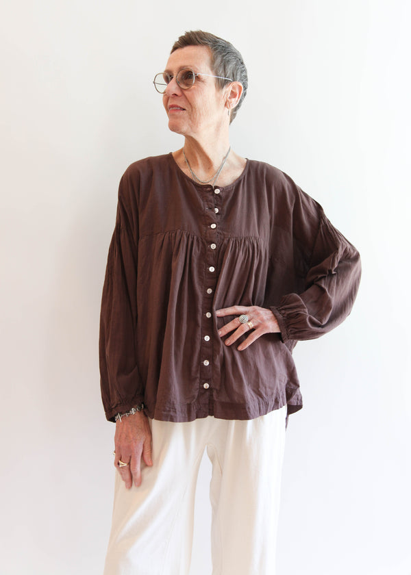 Chocolate Puff Blouse