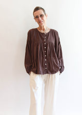 Chocolate Puff Blouse