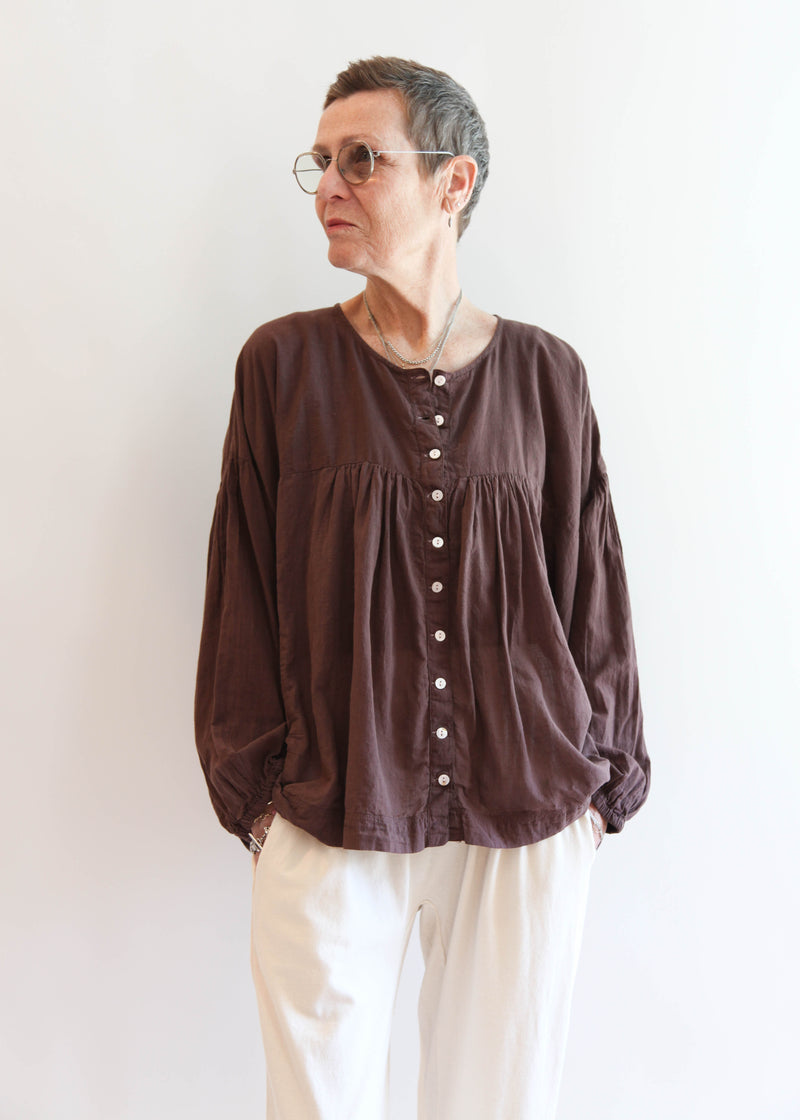 Chocolate Puff Blouse