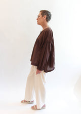 Chocolate Puff Blouse