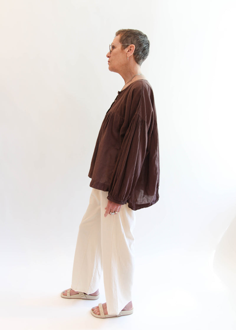 Chocolate Puff Blouse