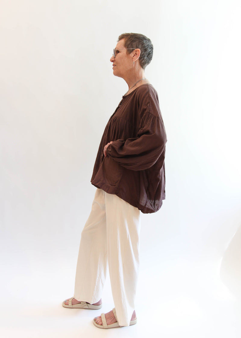 Chocolate Puff Blouse