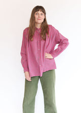 Gingham Check Shirt - Pink