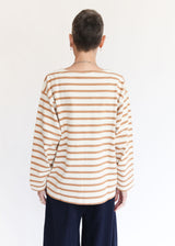 UNDYED Stripe Pullover - Natural/Camel