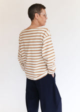 UNDYED Stripe Pullover - Natural/Camel