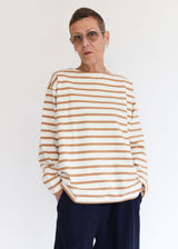 UNDYED Stripe Pullover - Natural/Camel