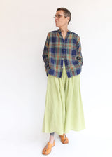 French Linen Skirt - Pistachio